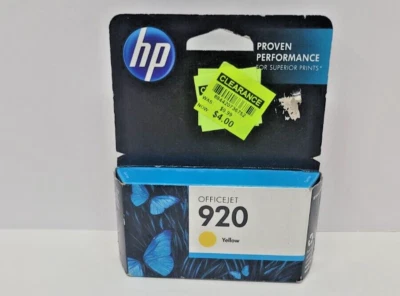 Cartucho de tinta amarillo HP 920 CH636AN genuino *NUEVO Y ENVÍO GRATUITO* Foto 1 de 4