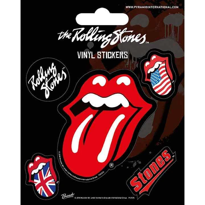 Vinyl Sticker Aufkleber Set The Rolling Stones - 5 teilig Tongue