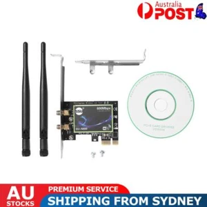 Dual Band PCI-E 1X Wireless Network Card Ethernet PCI Express Wi-Fi 6 Adapters - Picture 1 of 12