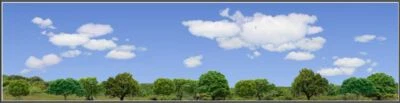 TRACKSIDE BACKDROP #471 Trees and sky HO Scale - Image 1 of 4