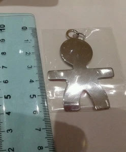 1 Anhänger Baby Grande X Nome Graviert Manda Mail Baby Silber 925 Pendant - Picture 1 of 1
