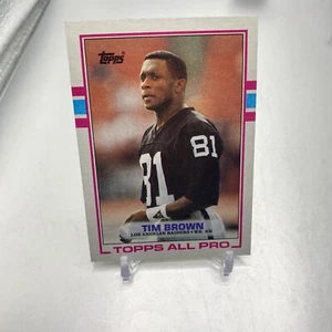 1989 Topps # 265 Tim Brown RC Rookie Los Angeles Raiders HOF NFL - Bild 1 von 2