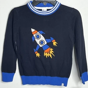 Sovereign Code Sz Sz6 Boys Helios Rocket Launch Blue Sweater School Church - Picture 1 of 9