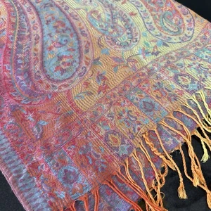 Pashmina 100 % Kaschmir 33” x 27” - Bild 1 von 5