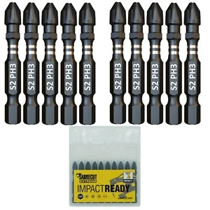 10x 50 mm SabreCut PH3 Schlagschrauber Schraubendreher Bits Set POZI PROFESSIONAL - Bild 1 von 7