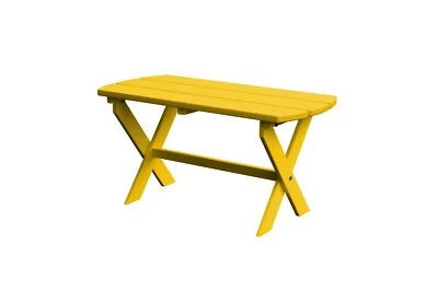 Mesa de centro ovalada plegable de polietileno para exteriores - Varios colores - Hecha en EE. UU. Foto 1 de 4