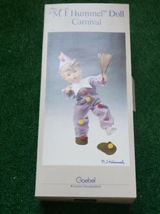 New! M.I. Hummel/ Goebel 15" Ceramic Doll "CARNIVAL" Boy w/ Accessories 1984 - Picture 1 of 3