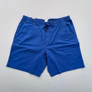 Gap Men Shorts Size XL 8" Inseam Pull On Drawstring Elastic Waist Navy Blue NEW - Picture 1 of 11