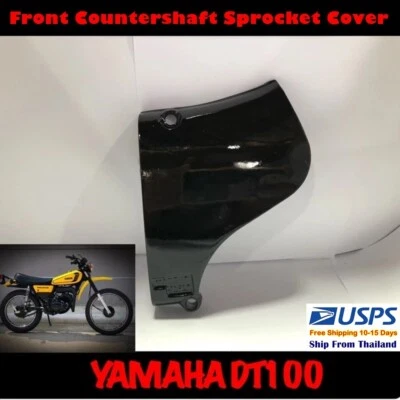 Cubierta de piñón contraeje delantero F10 YAMAHA DT100 DT125 repuesto de pieza negra Foto 1 de 4