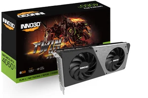 INNO3D NVIDIA Geforce RTX 4060 Ti Twin X2/OC DLSS 3 8GB GPU GDDR6 PCIe 8 HDMI DP - Picture 1 of 2
