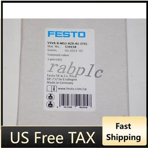 US FREE TAX New FESTO VSVA-B-M52-AZD-A1-1T1L 539158 Solenoid Valve Module 145PSI - Picture 1 of 7
