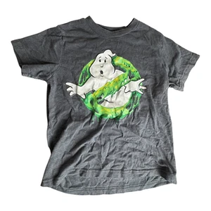 Ghostbusters Boys Gray Short Sleeve Slimer Graphic T Shirt Size XS - Picture 1 of 3