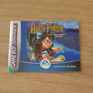 Harry Potter And The Philosopher's Stone Gameboy Advance Instruction Booklet - Picture 1 of 5