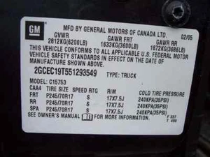 99 00 01 02 03 04 05 06 07 SILVERADO 1500 BRAZO DE CONTROL SUPERIOR DELANTERO 442787 - Imagen 1 de 5