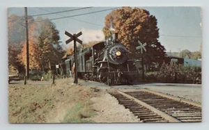 Connecticut River Valley Line Railroad Co. Train Riverboat Essex CT VTG Postcard - Picture 1 of 2
