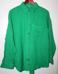 Women's Long Sleeve Shirt Green Size XL - Picture 1 of 7