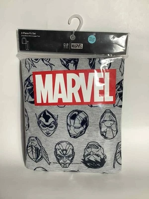 Gap Kids Marvel 2 Peças PJ Conjunto Ajuste Solto Tamanho 12 Novo com etiquetas - Imagem 1 de 4