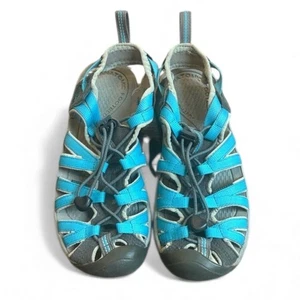 Keen Whisper wasserdichte Sandalen Damen 7 blau grau Sport Wandern - Bild 1 von 9