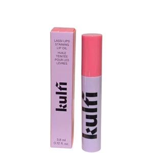 Kulfi Lassi Lippen färbendes Lippenöl in Guave (Pfingstrosenrosa) 0,12 Unzen/3,8 ml VOLLE GRÖSSE $24 - Bild 1 von 3