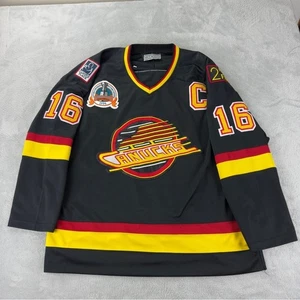 VTG CCM Men's Sz 50 EU 1994 Stanley Cup Finals Trevor Linden Jersey Fight Strap - Picture 1 of 16