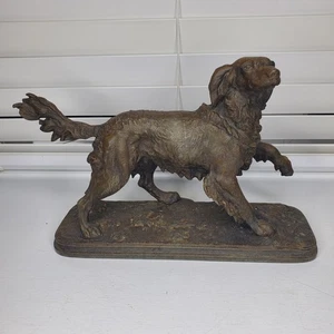 Antique Vintage Spaniel Dog On The Lookout Bookend / Doorstop - Picture 1 of 22