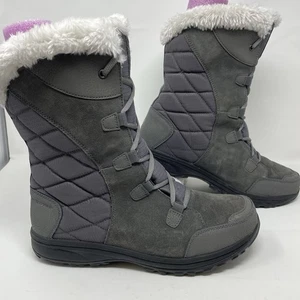 Columbia Ice Maiden II wasserdichte Damen Winter Schnee Stiefel Gr. 12 grau TOP - Bild 1 von 10