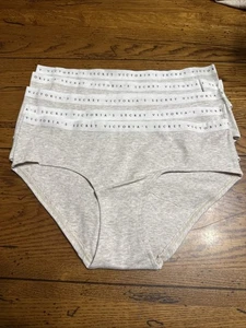 5 pares de bragas hipster hiphugger gris jaspeado de Victoria's Secret talla S 170/68A - Imagen 1 de 5