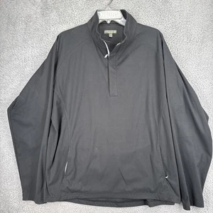 Peter Millar Pullover Herren XL schwarz 1/4 Zip Krone Sport Golf MPCC Logo - Bild 1 von 9