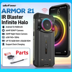 Ulefone Armor 21 Rugged Phone 8GB+256GB NFC 64MP 9600mAh IP68 Android 13 Global - Picture 1 of 22
