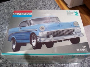 MONOGRAM 1956 CHEVY 2239 1:24 MODEL KIT 1991 ORIGINAL VINTAGE - Bild 1 von 3