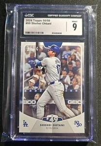 2024 Topps 50/50: Shohei Ohtani #99 CGC 9 como nuevo #49 HR - Imagen 1 de 2