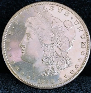 Dólar Morgan 1890 S MS++PL 100 % dólar de plata original de San Francisco - Imagen 1 de 2