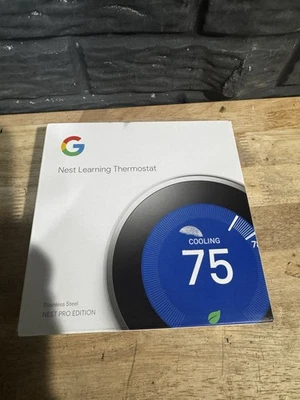 Google Nest Learning Thermostat Pro 3rd generation T3008US New Open Box - Image 1 of 4