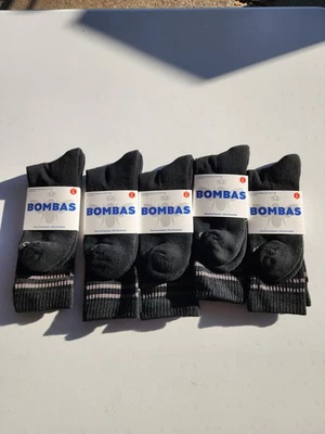 Calcetines Bombas Nuevos Crew Grandes (Hombres 9-13, Mujer 10.5-13) 5 Pares NUEVO Foto 1 de 4