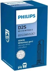 Philips White Vision D2S Headlight 120% more light Xenon Bulb 85122WHV2C1 Single - Picture 1 of 11