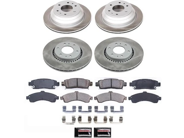Front and Rear Brake Pad and Rotor Kit 82BKZT32 for Buick Rainier 2004 2005 — 第 1/1 张图片