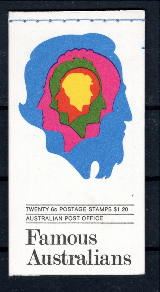Folleto AUSTRALIA 1970 SC# 454a-57a "Australianos famosos" MNH Foto 1 de 1