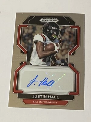 Justin Hall 2022 Prizm Draft Picks Rookie Autographs  #RA-JHA Raiders - Image 1 of 2