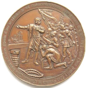 Medaille 1892, 400 Jahre Entdeckung Amerikas, Christoph Kolumbus - Bild 1 von 5