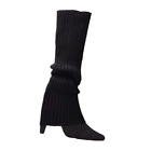 Winter Women Fashion Warm Knit Leg Warmers Knee High Crochet Socks Boot Cuffs