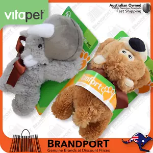 2x Soft Plush Stuffed Toy Doll Rhino & Bear Comfort Toy for Dogs Puppy ✅AU Stock - Picture 1 of 8