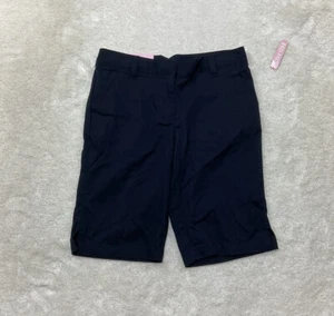 Chaps Girls Size 12 Navy Blue Bermuda Schoolwear Uniform Shorts - Picture 1 of 7