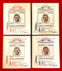 {KONGO - KENNEDY / Scott #591-592, 591a-592a / MLH SET / Sehr guter Zustand / Lebenslauf 85,00 $ / Epictronic / JC} - Bild 1 von 2