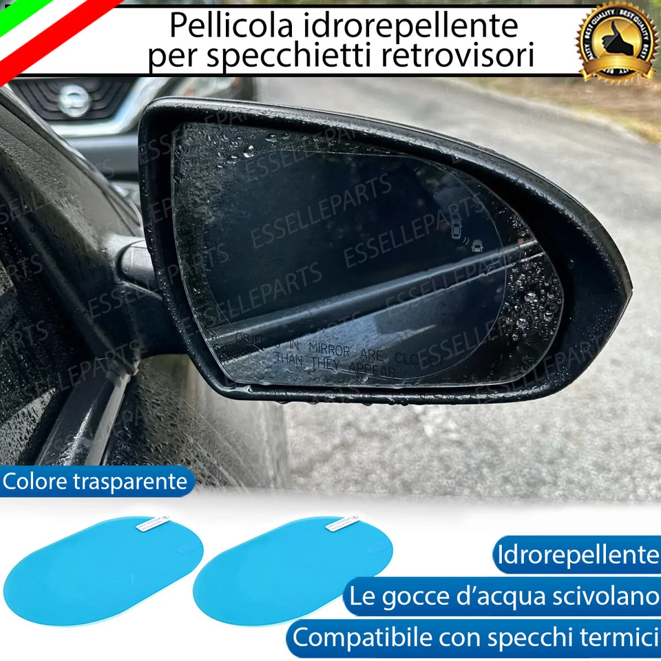 PELLICOLA ANTI PIOGGIA SPECCHIETTO RETROVISORE PER MINI CLUBMAN R55 ANTIPIOGGIA - Immagine 1 di 4