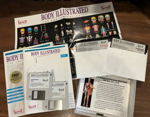 Vintage IBM PC DOS Software Body Illustrated The Anatomical Guide 3.5/5.25 disks - Picture 1 of 8