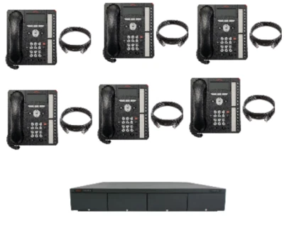 Avaya IP500 Phone System Control Unit w/ 6 Avaya 1616 Phones - Image 1 of 3