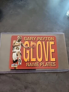 Gary Payton 1999 Skybox NBA Hoops Glove Name Plates Insert Basketball Card #4 - Picture 1 of 2