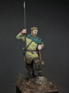 SK Miniatures Guerrero Germánico Teutoberg 75 mm Kit de resina sin pintar Mike Blank - Imagen 1 de 8