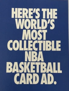 "Presenting The ‘91 Fleer NBA Basketball Cards" Fleer Uncut Card Sheet Ad 1991 - Picture 1 of 4