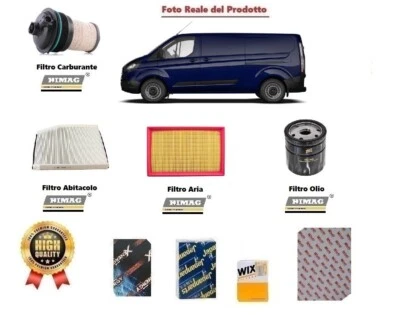 VARIE Kit Filtri Tagliando per Ford Transit Custom V362 2.0 EcoBlue 77 96 125 Kw